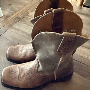 Ariat Brown Leather Cowboy Boots